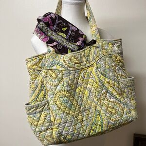 Vera Bradley bundle for rehab purse & makeup pouch. Use for material/purse parts